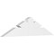 Ekena Millwork Saratoga Architectural Grade PVC Gable Bracket, 36"W x 9"H x 2"D x 4"F, 6/12 Pitch GBP036X09X0204SAR00 - alternate 1
